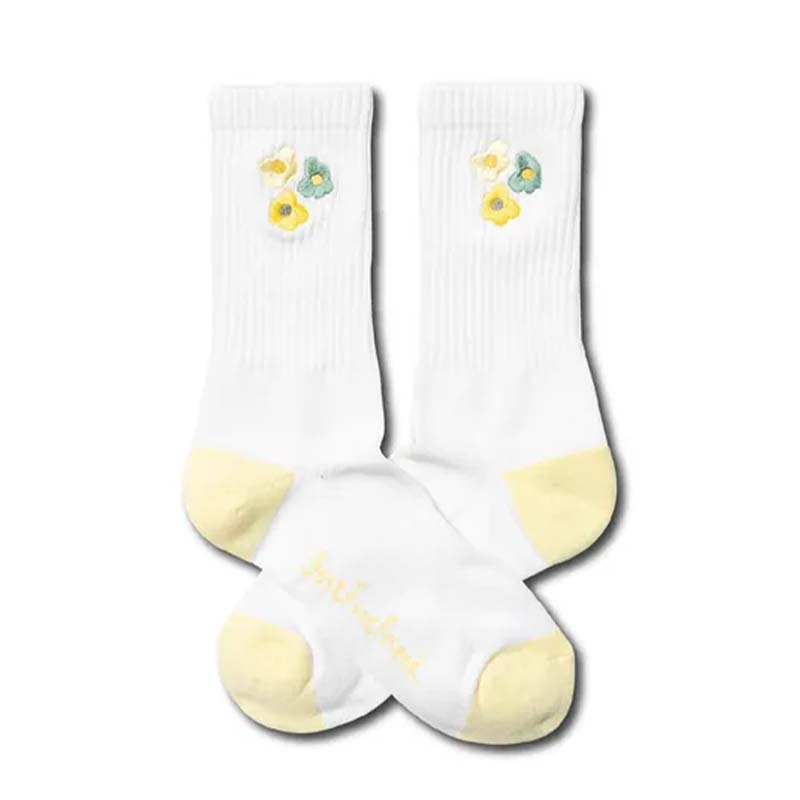 BFF Plumeria Sock White 雞蛋花 白色 中筒襪 襪子 BFF-25 [台灣現貨]