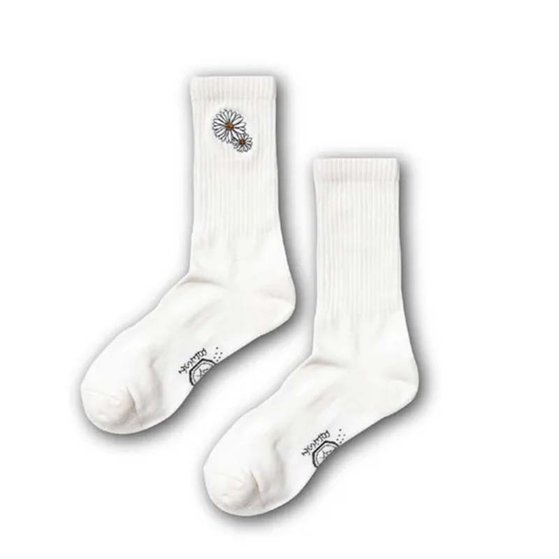 BFF Classic Daisy Sock White 經典雛菊 白色 中筒襪 襪子 BFF-28 [台灣現貨]