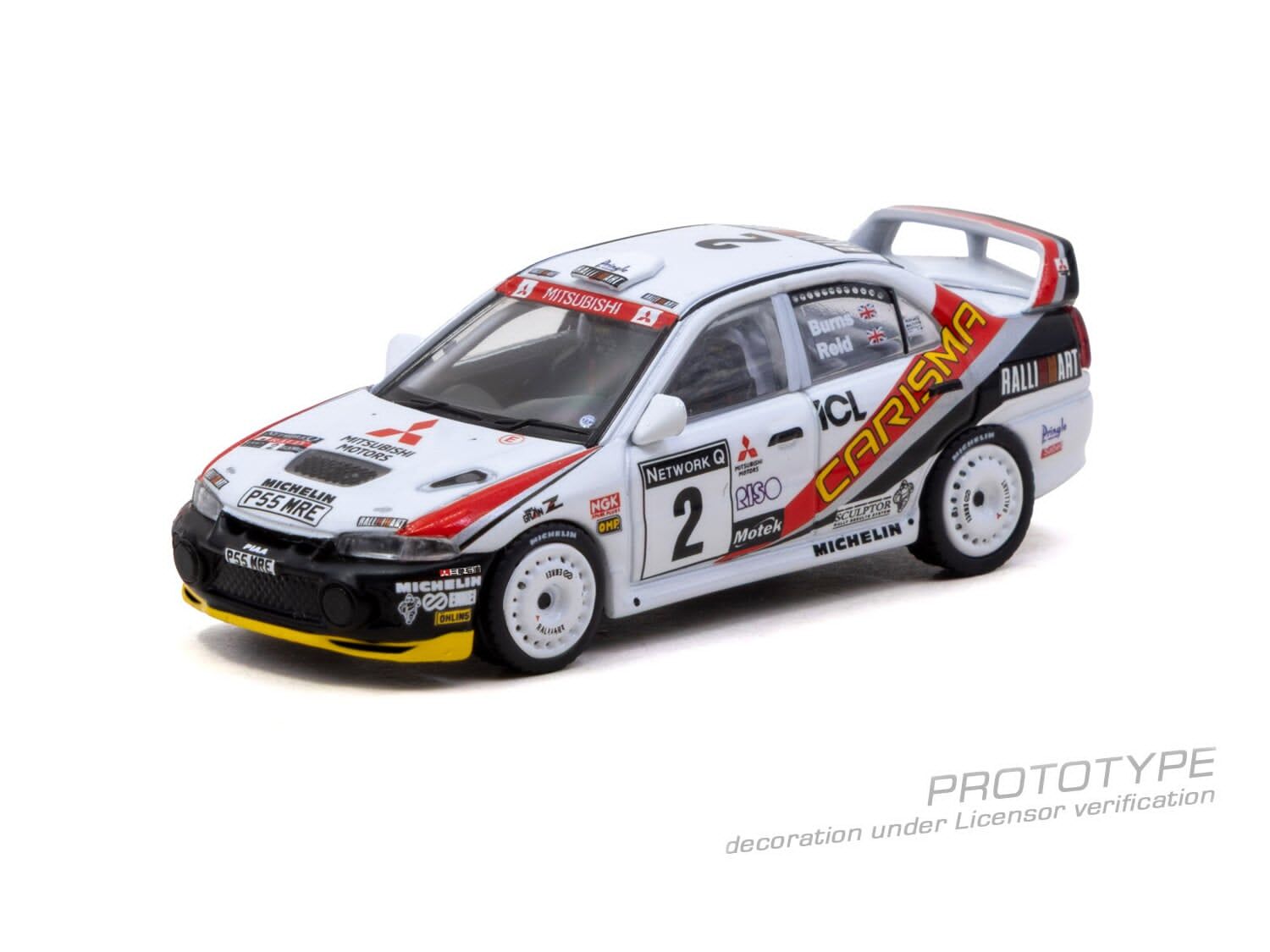 預訂:1/64 TARMAC Mitsubishi Carisma GT Evolution IV RAC Rally 1997 Richard Burns / Robert Reid (T64G-076-97RAC02)