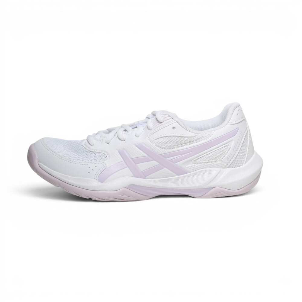 ASICS 排球鞋 GEL-ROCKET 12 白粉紫 室內 羽排鞋 女 1072A119106