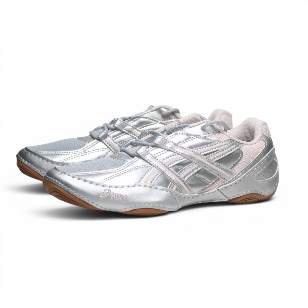 ASICS 休閒鞋 HYPERSYNC 銀灰色 薄底 復古鞋 女 1203A879024