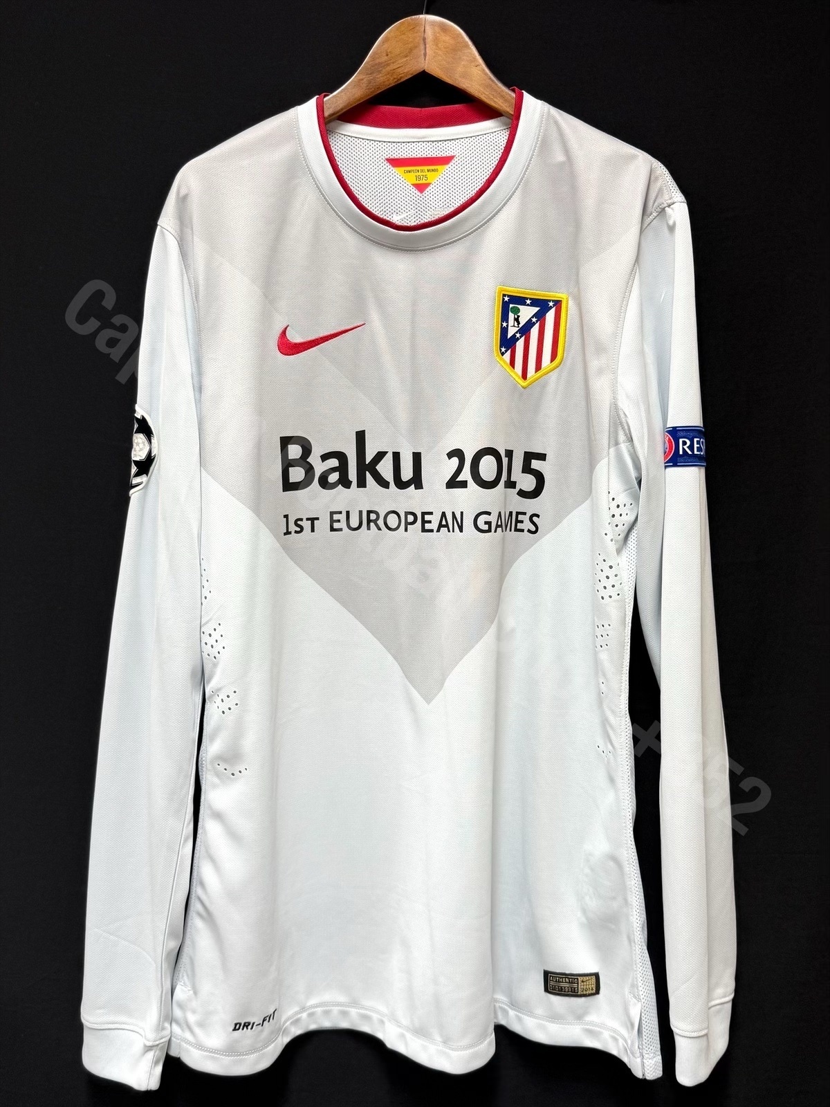(Player Issue) Atletico Madrid 2014-2015 UEFA Champions League Nike L/S Away Player Issue Shirt #9 F TORRES