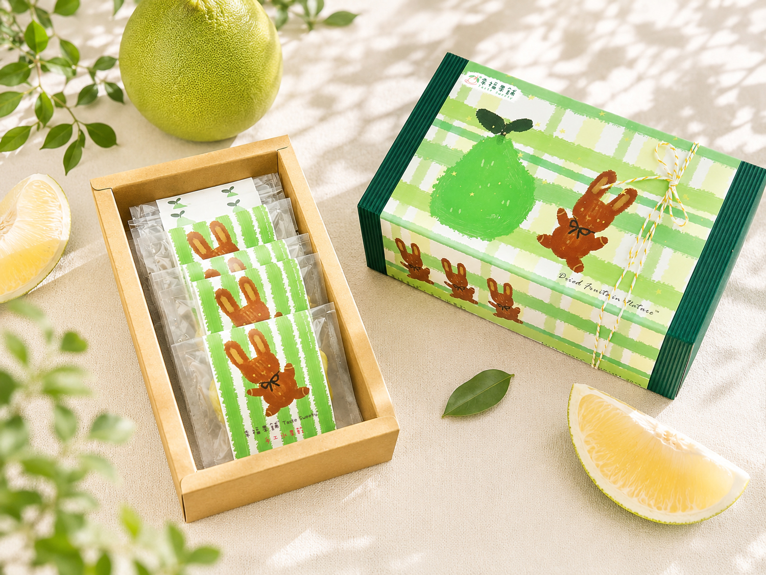 Rabbit Loves Pomelo - Dried Fruits Gift Box - 8 Packs