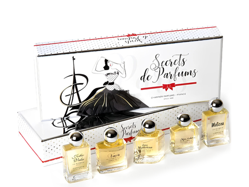 法國普羅旺斯 Charrier Parfums 禮盒 香水祕境 迷你香水白色套盒5支裝50ml 03/2031