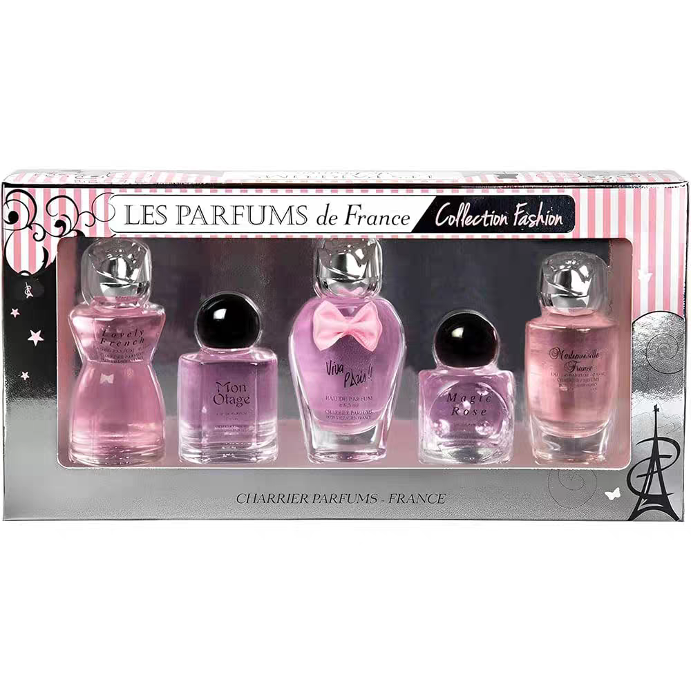 法國普羅旺斯 Charrier Parfums 時尚系列禮盒5瓶香水禮盒套裝49.7ml 04/2031