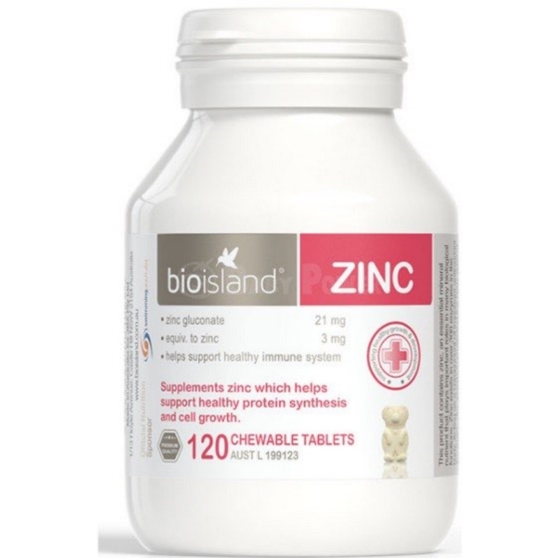 BIOISLAND ZINC 兒童鋅片 (120粒) (提高免疫力)