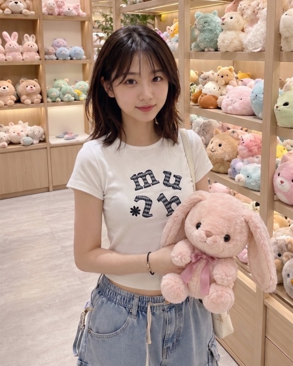 【限時優惠預訂】韓國MUAH MUAH DOUBLE CHECK HALF T-SHIRT（4色）