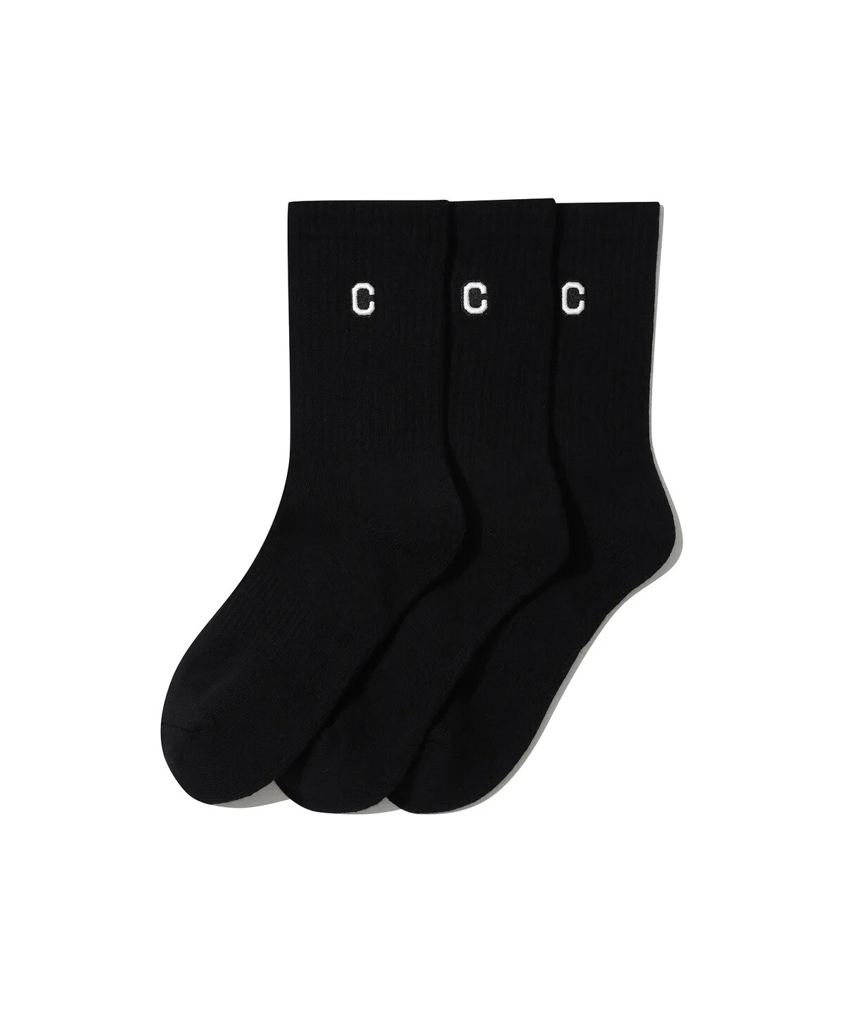 【OWN】Covernat 運動 休閒 基本款 小LOGO 2026 春夏 新品 襪子 三雙一組 中長襪 不分男女 黑色 米白