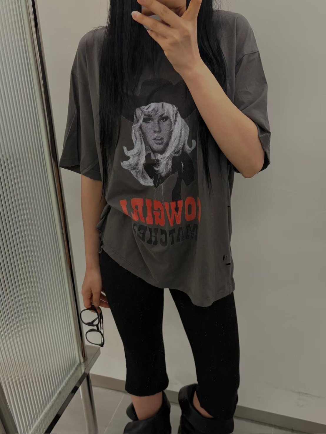 女牛仔短袖t