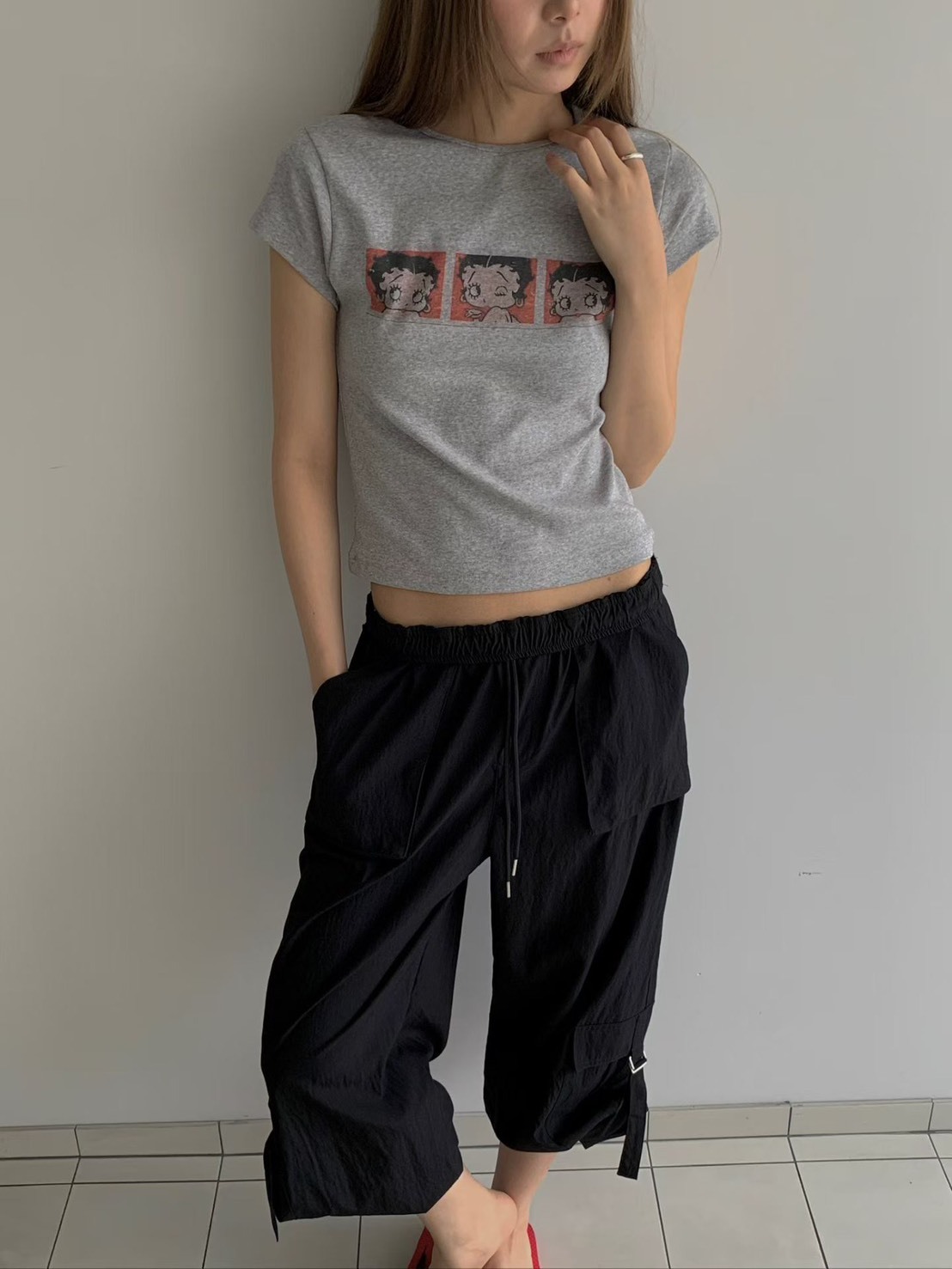 betty相片短袖t