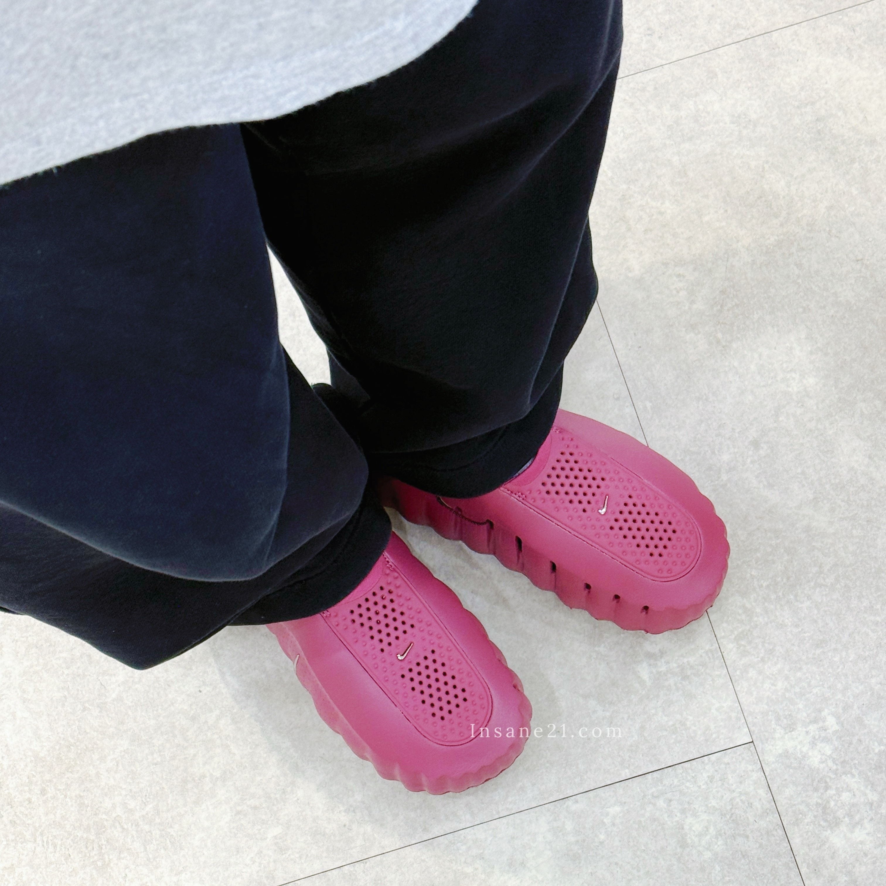 NIKE MIND 001 "PINK SMOKE" 莓果 粉紫 拖鞋 泡棉節點 HQ4309-601