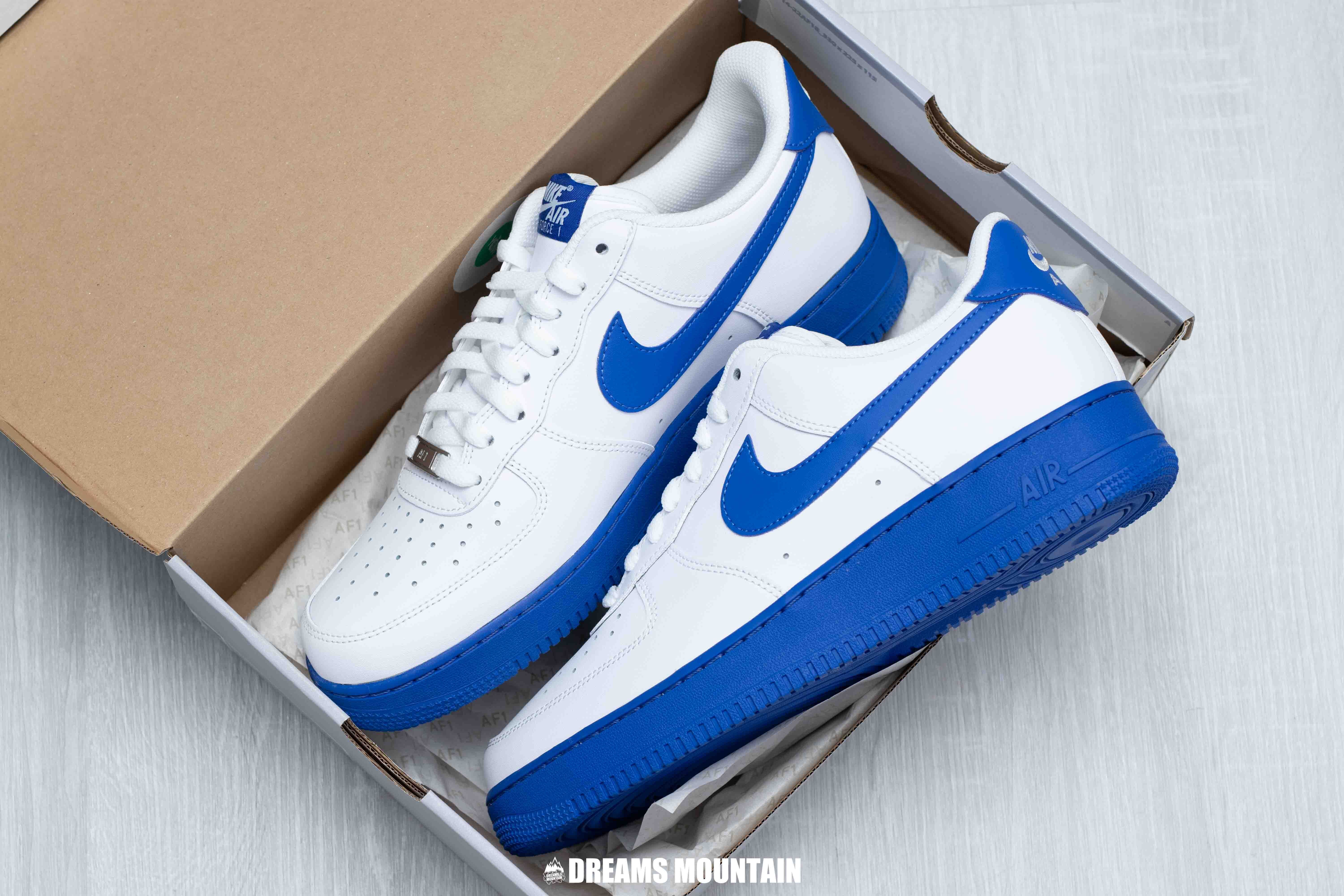 【預訂】NIKE AIR FORCE 1 07 白寶藍底-MEN