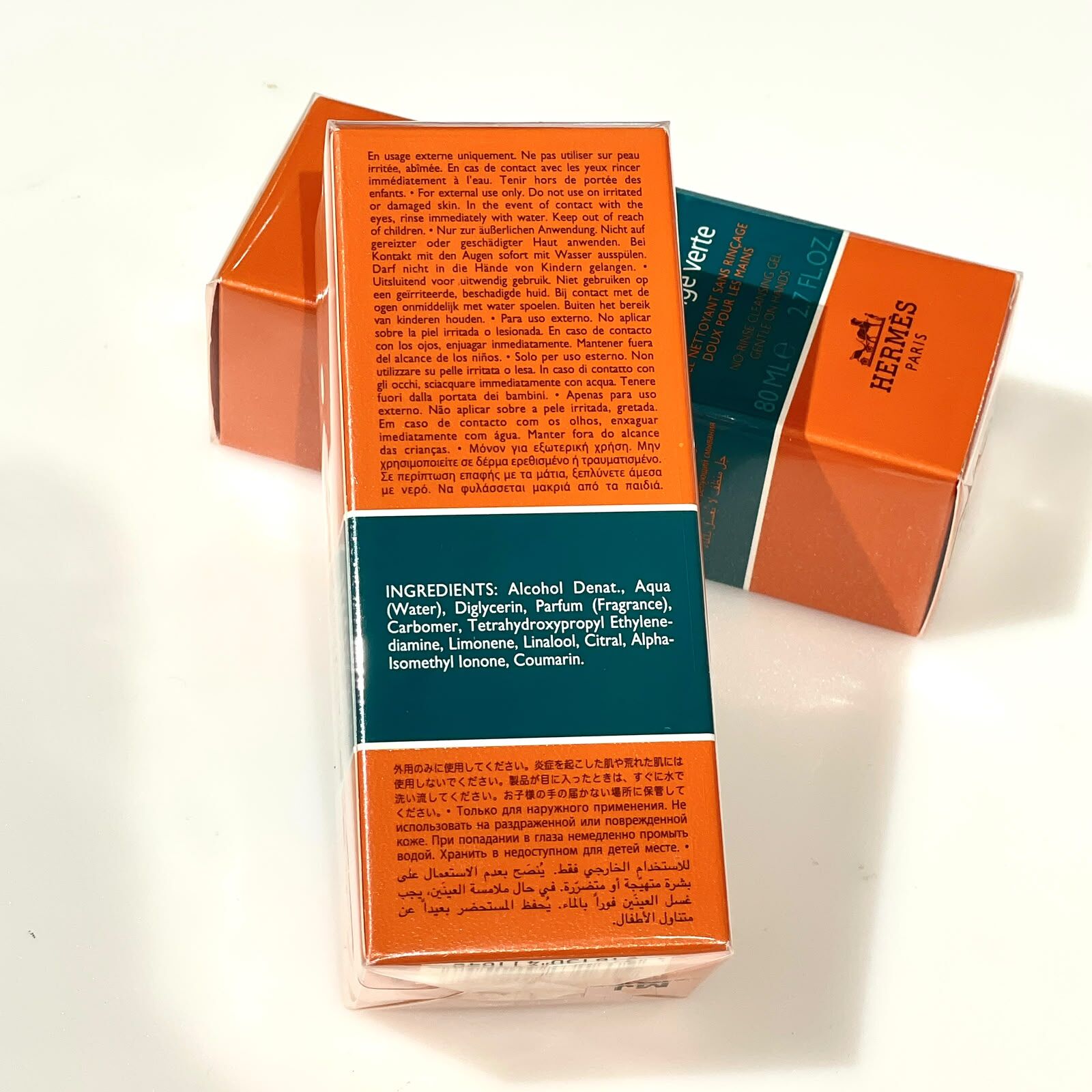 全新HERMES 綠色 Eau d'orange verte 80ml 免沖洗潔手凝膠 橘綠之泉 #BRAND NEW #香榭站正品