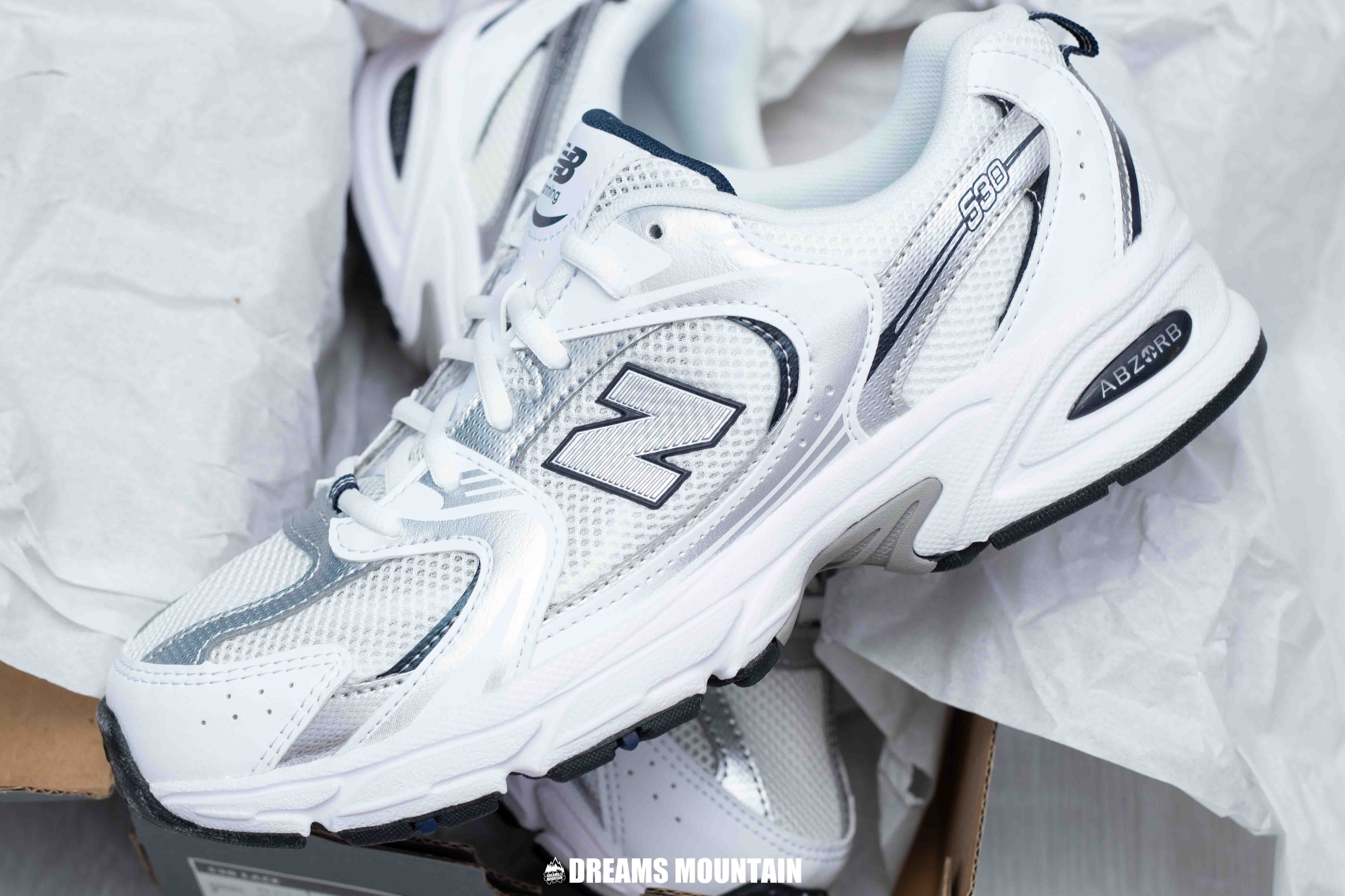 【預訂】NEW BALANCE 530 白銀深藍-GS