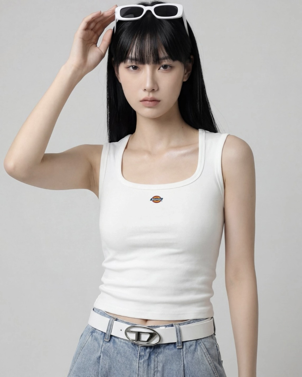 『代購商品』Dickies 女款純棉寬肩美背背心 顯瘦百搭 DWDN12V1J001002-1