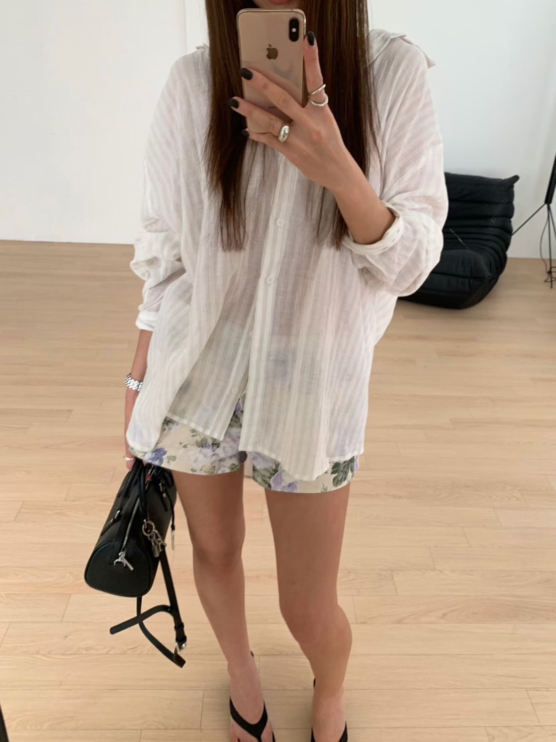 直印休閒襯衫