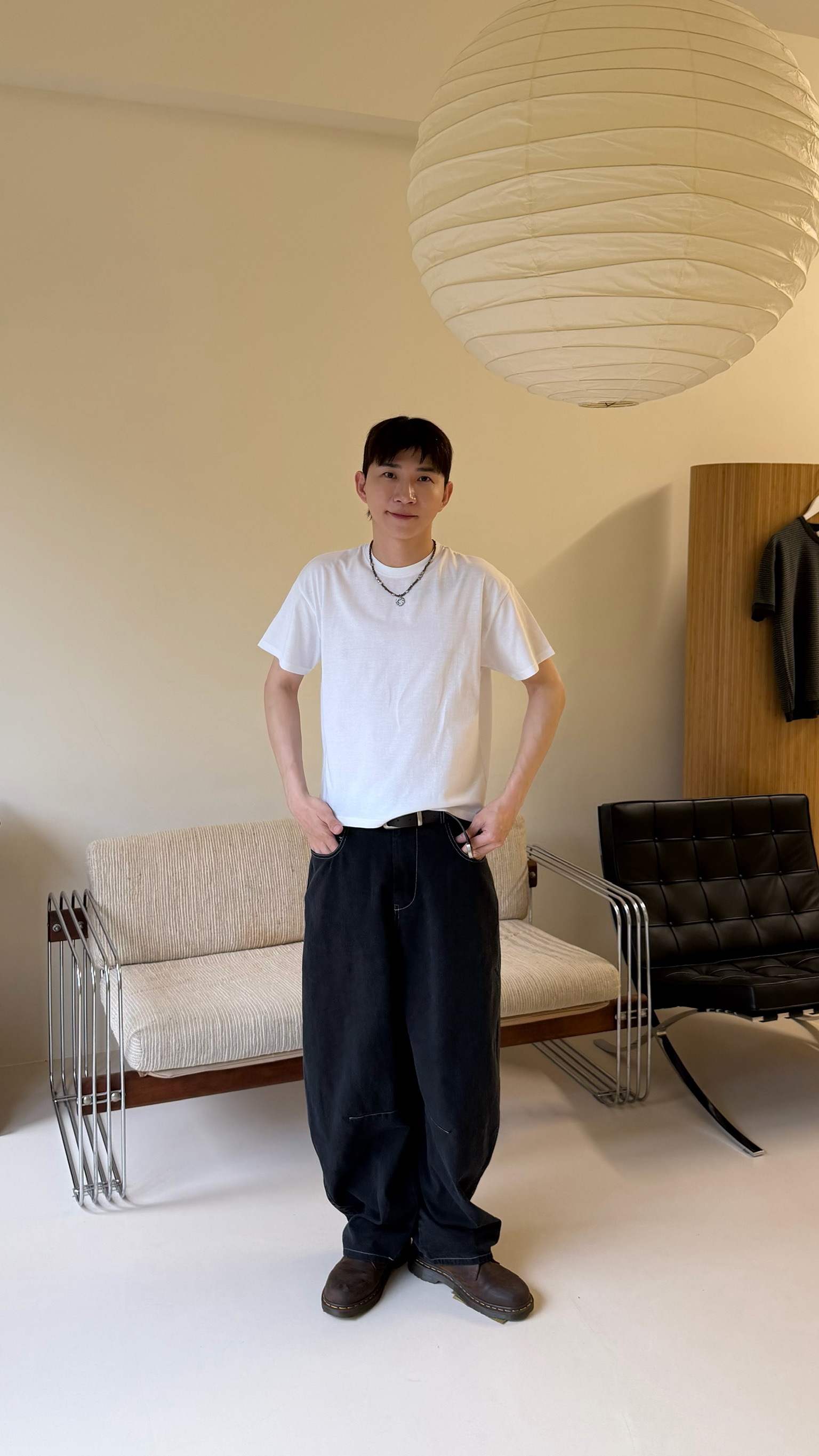 clean fit短版素面 T shirt