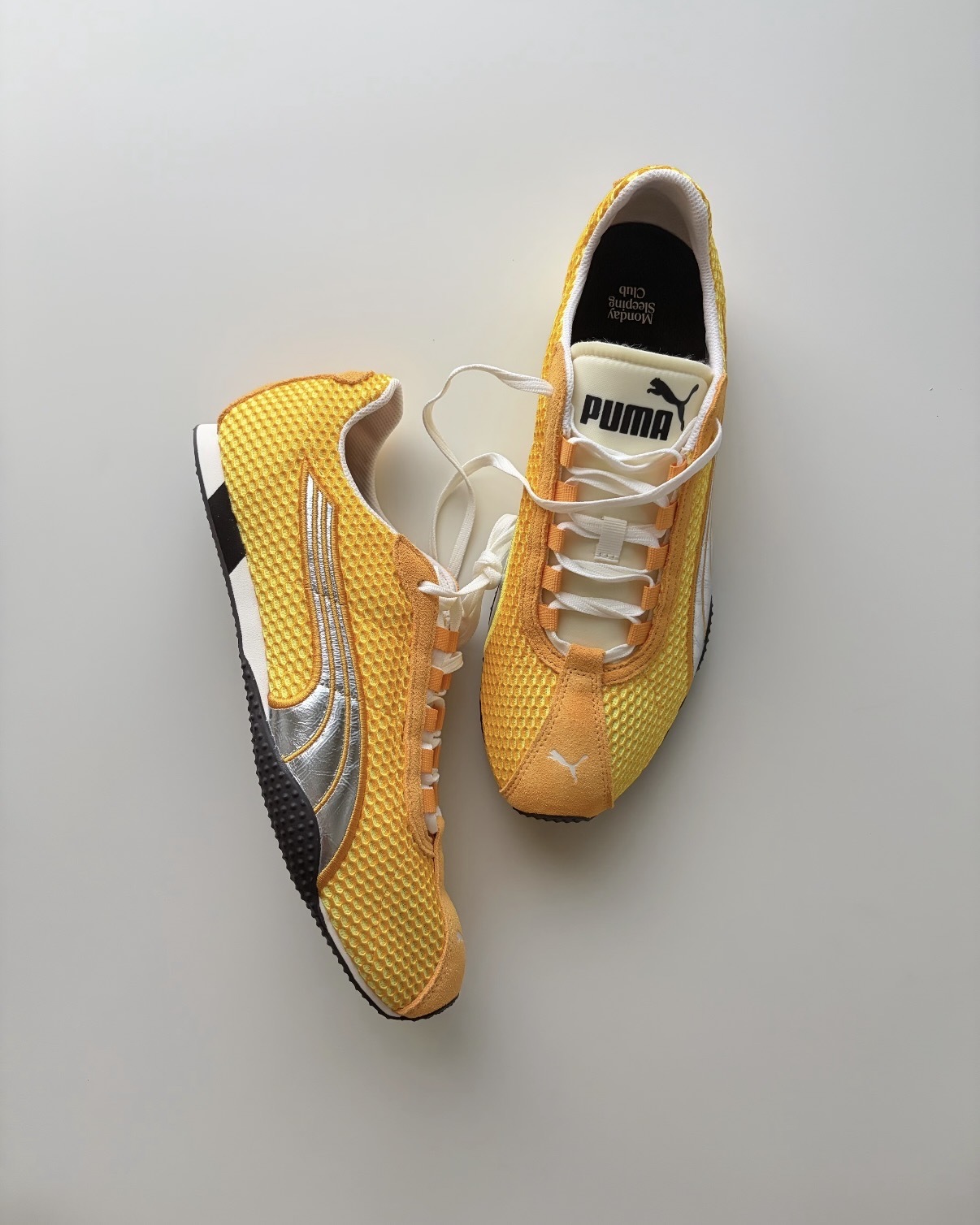 PUMA H-STREET  x MONDAY SLEEPING CLUB 黃銀 銀灰 焦糖底 ROSÉ同款 網面 薄底鞋 男女鞋 408846-01 / 調貨