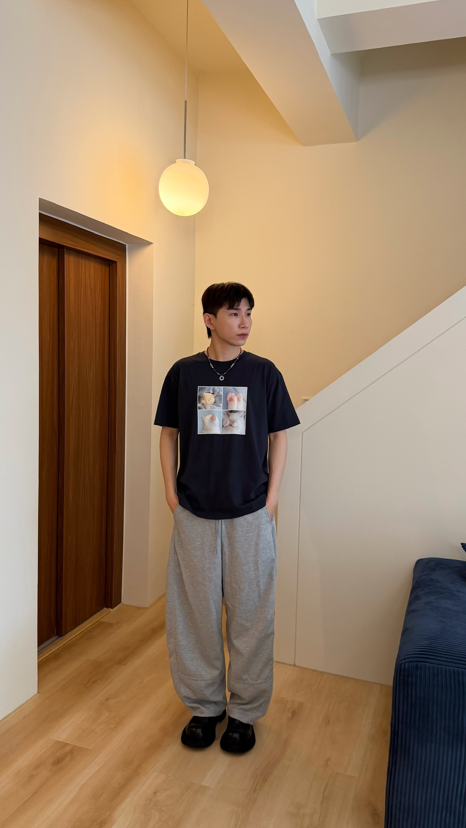 夏季闊腿棉褲