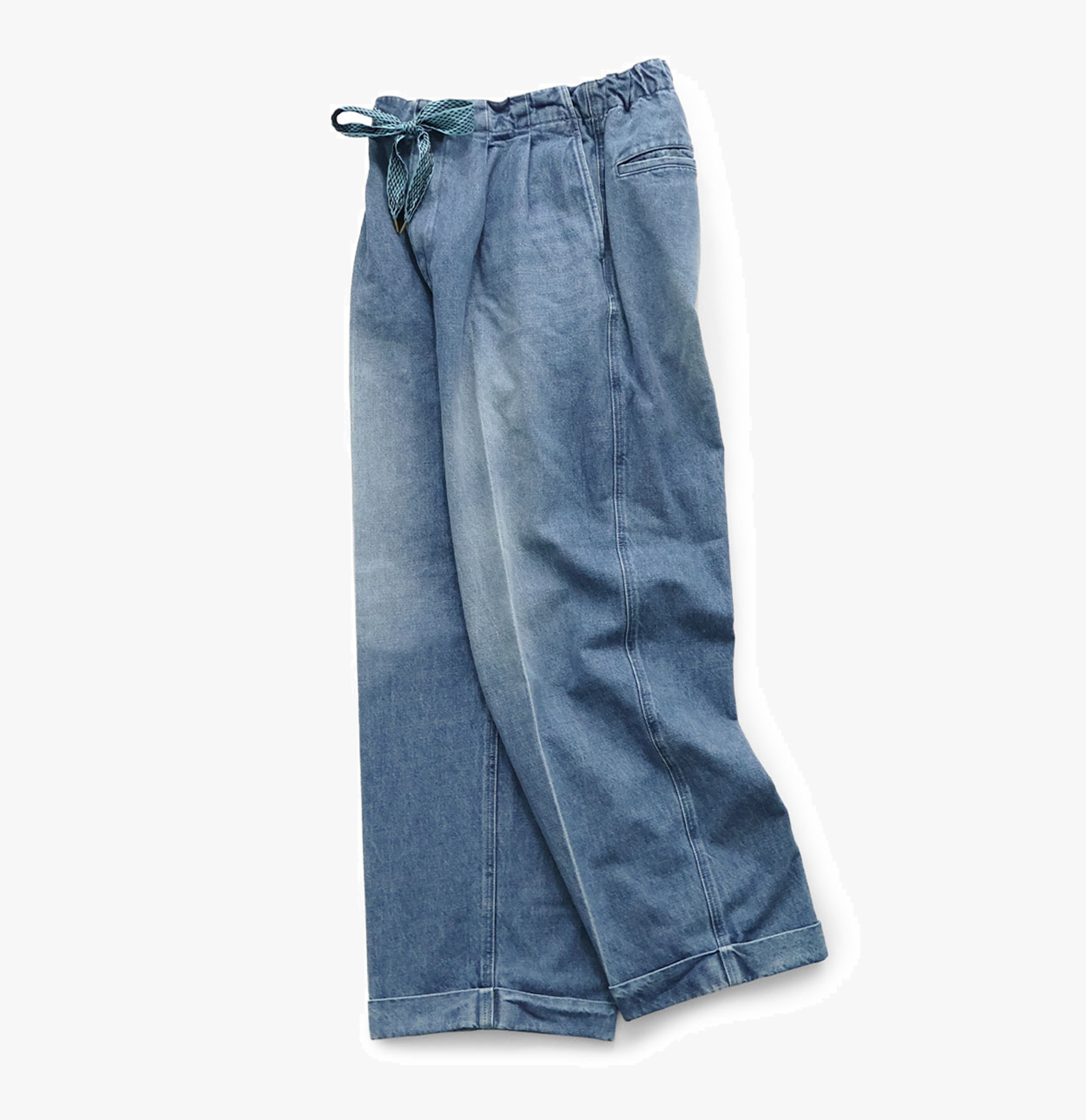 KAPITAL 2026 14oz DENIM EASY TROUSERS (CENTER PLEAT) - PRE ORDER ITEM (預訂中)