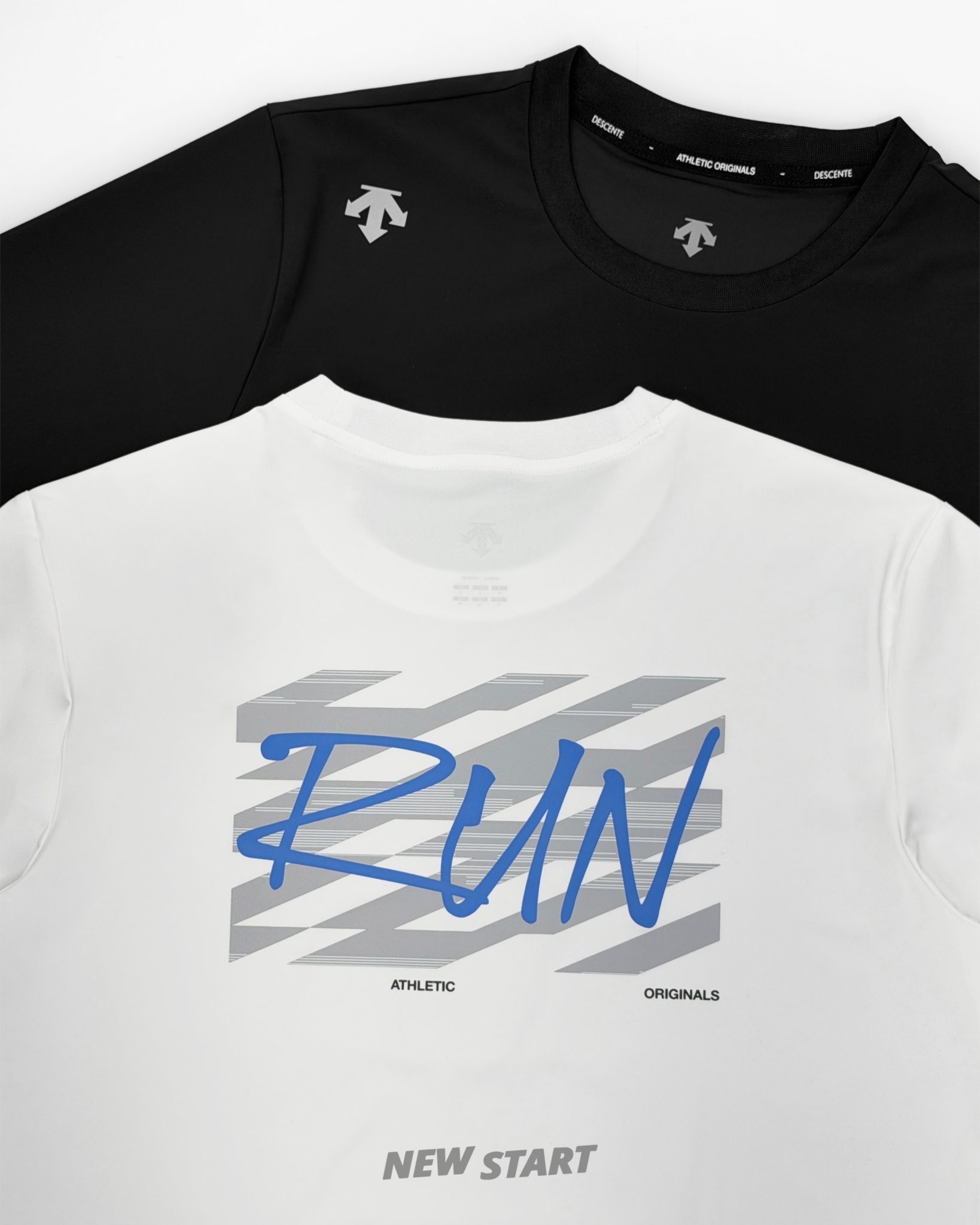 Descente 迪桑特 背後Run 短袖上衣 短T