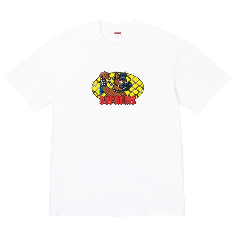 2026SS SUPREME Leash Tee 傳奇滑板藝術家 Sean Cliver 設計 狗狗逃脫 狗鍊 短T 現貨 SS26T75