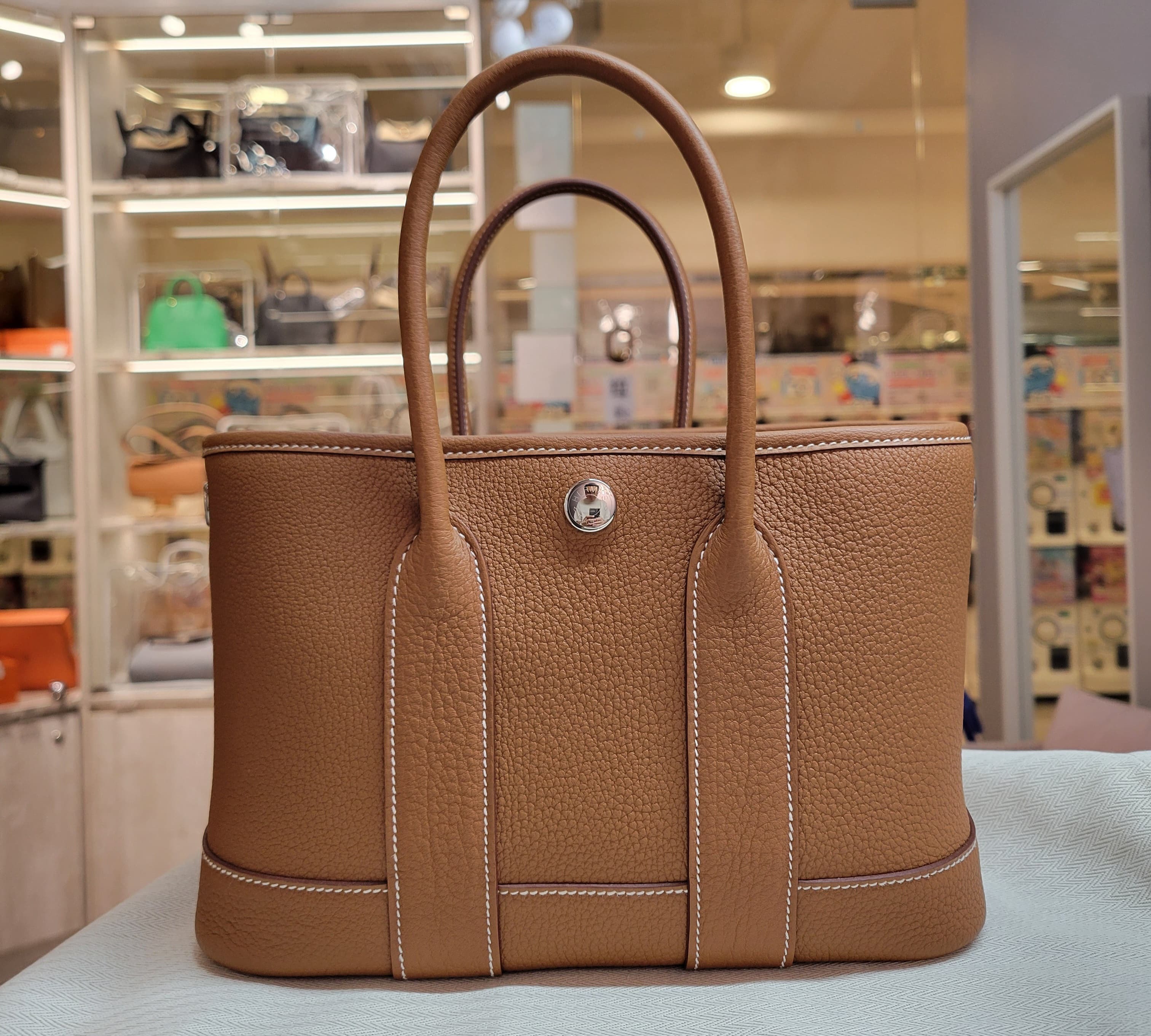 HERMES MINI GARDEN PARTY 23 GOLD CK 金棕
