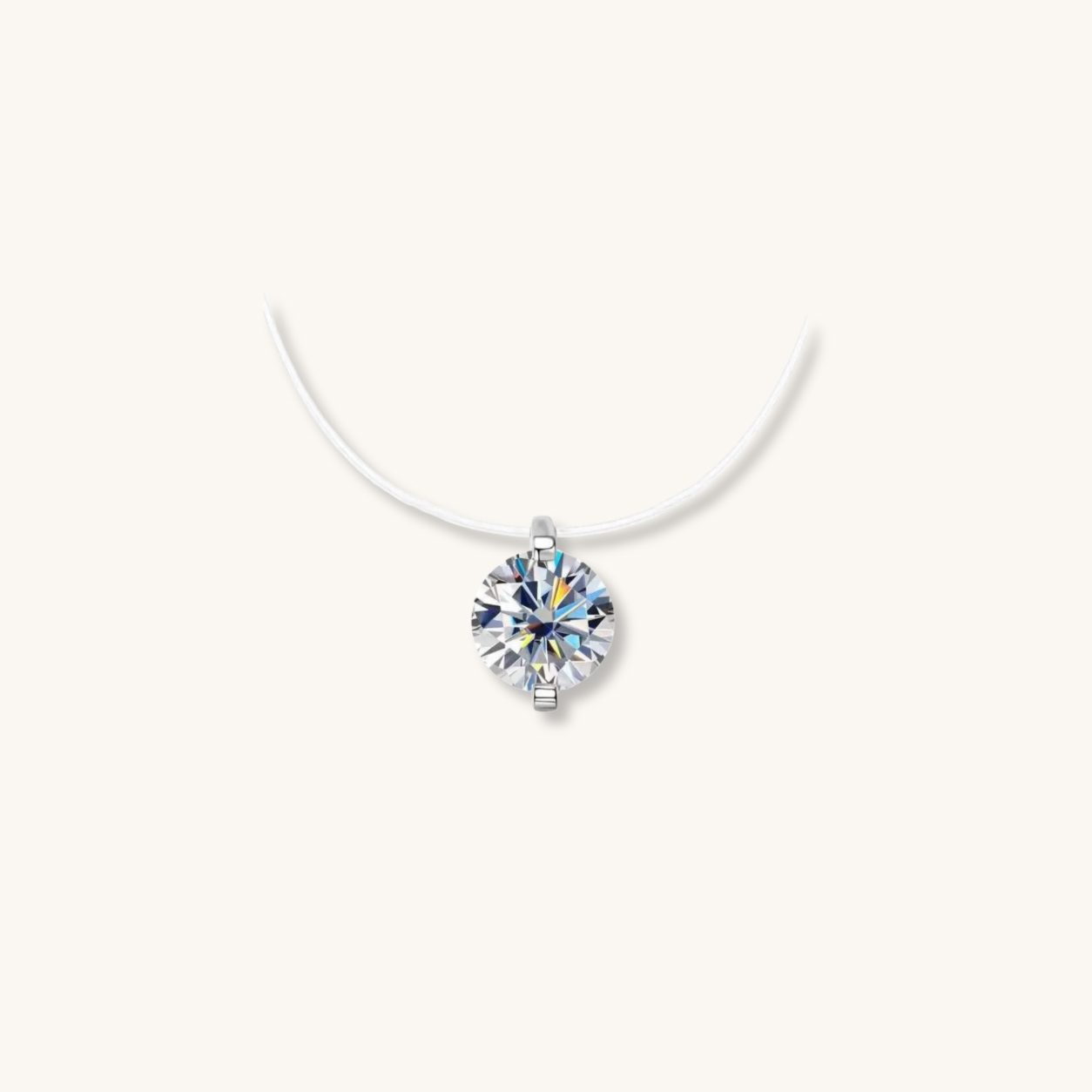 Mermaid Moisannite Diamond Necklace