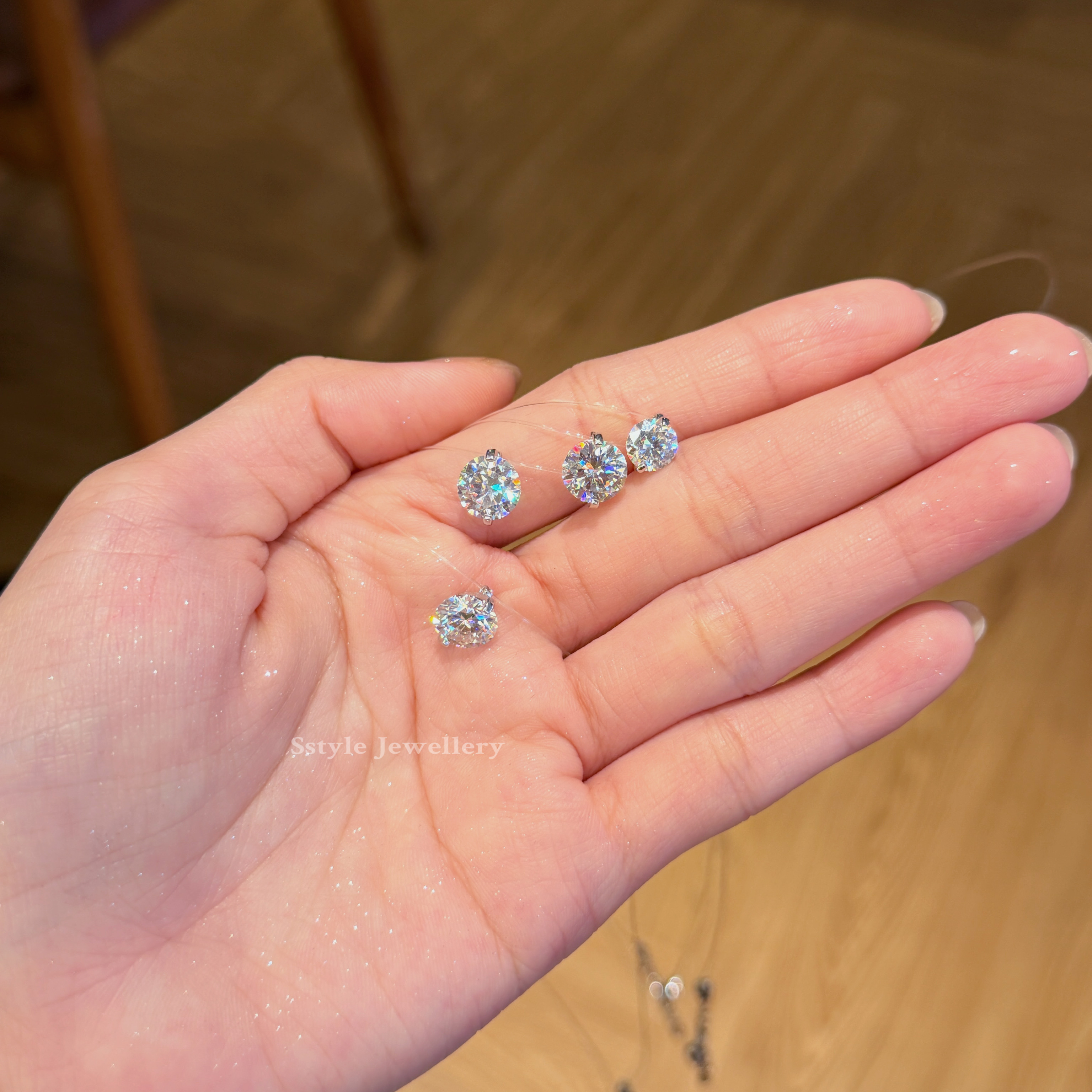 Mermaid Moisannite Diamond Necklace