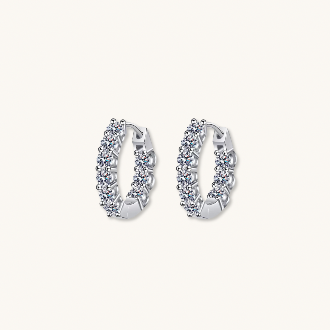 Calista moissanite earrings