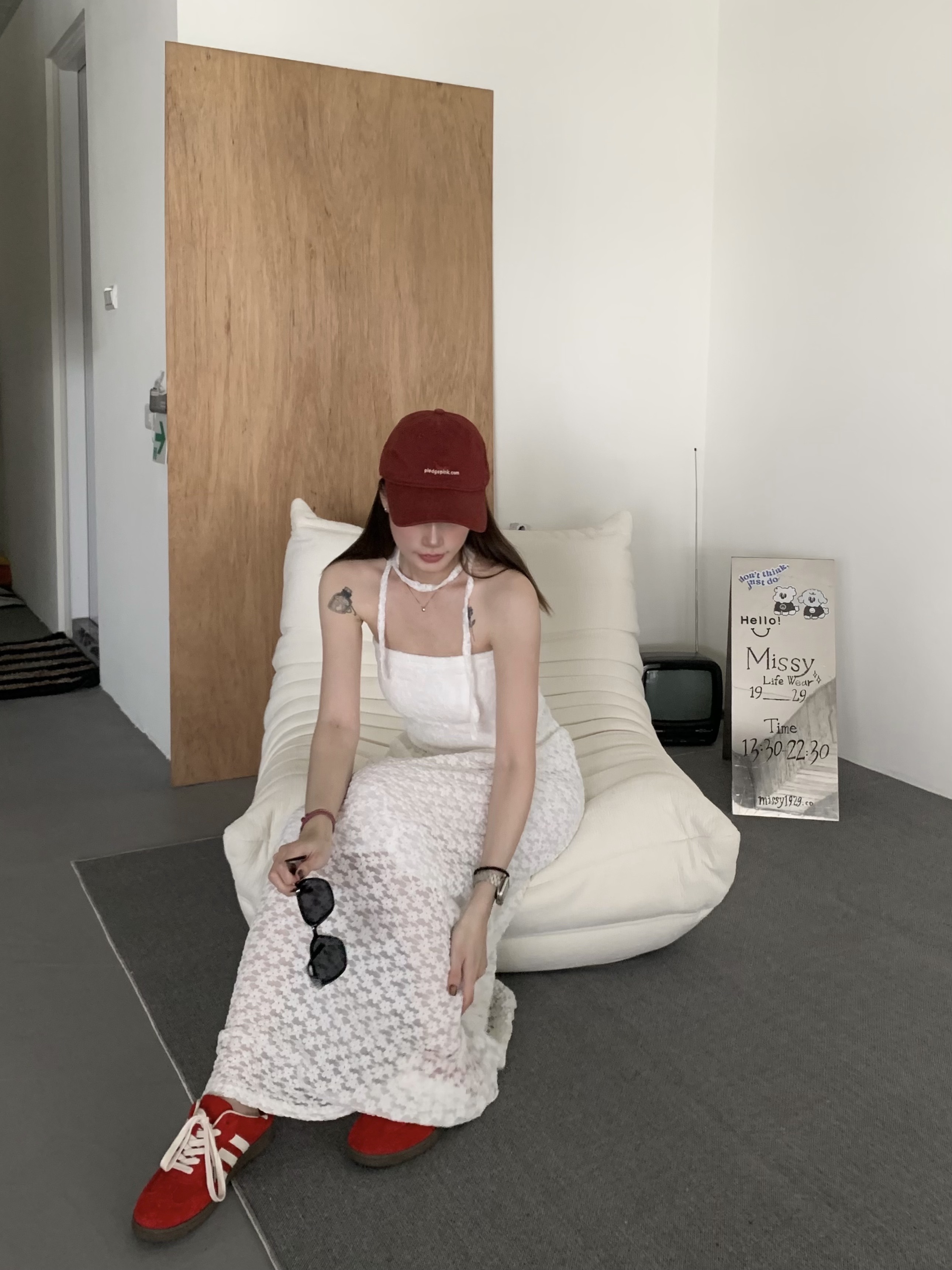 堤花蕾絲抹胸