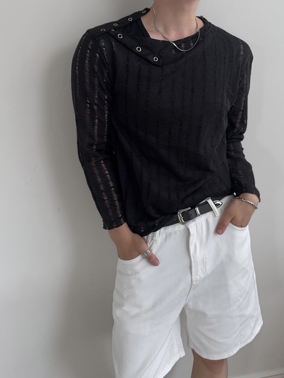 Grunge snap long sleeves