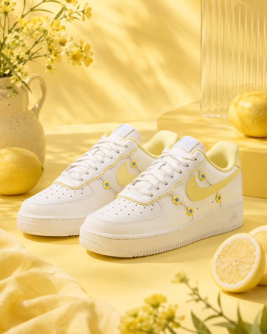 NIKE AIR FORCE 1 '07 AF1 限量奶黃 小黃花 白黃 IM2348-170