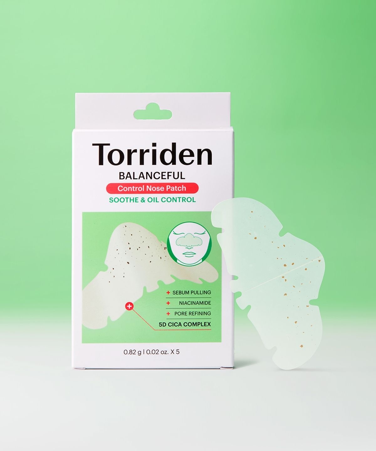 TORRIDEN 五重複合積雪草局部密集控油淨化黑頭隱形毛孔粉刺貼片 #5片裝