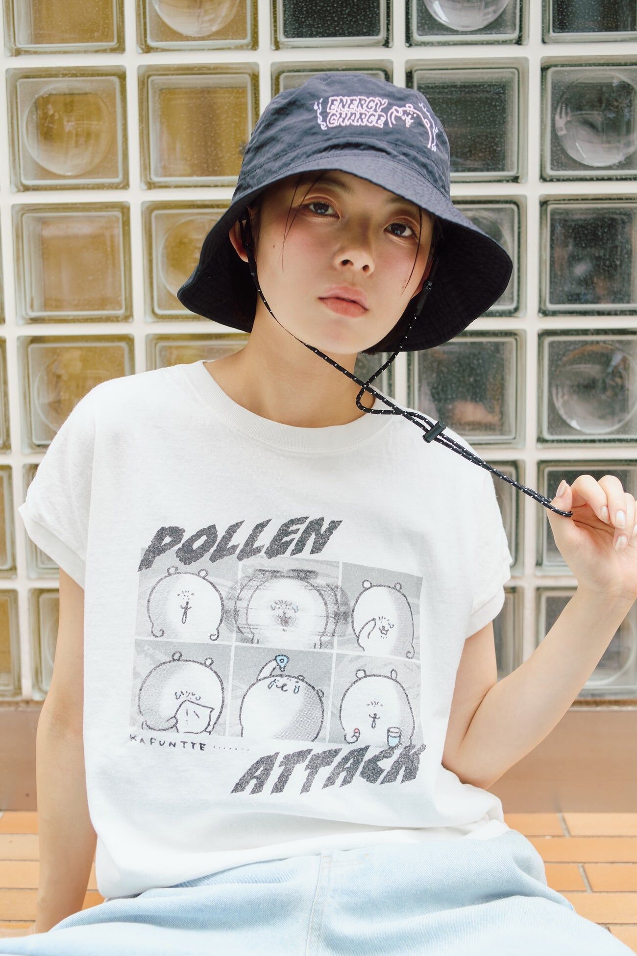 預訂｜Nagano Characters 無袖寬版上衣 POLLEN ATTACK White