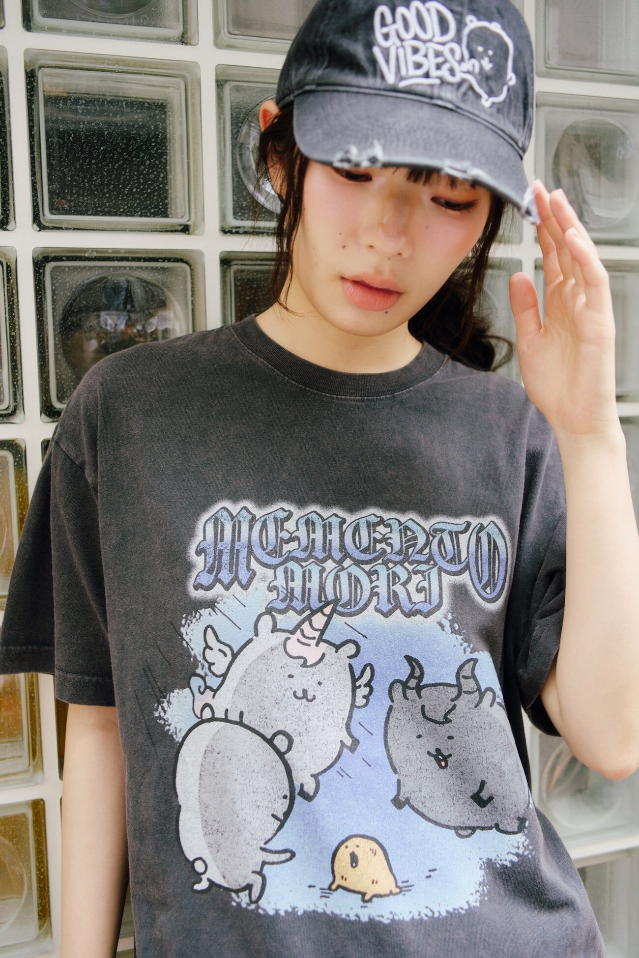 預訂｜Nagano Characters 全棉短袖T-shirt MEMENTO MORI Sumi