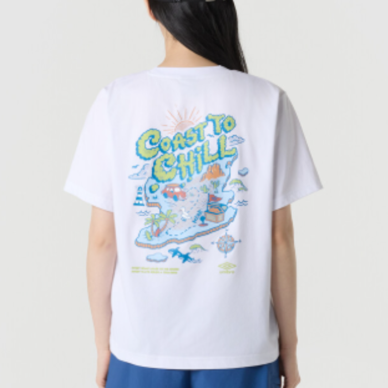 【代購】Diamond Escape Map Fresh Short Sleeve T-Shirt 鑽石地圖印花涼感短袖T恤 清爽透氣休閒上衣 男女同款