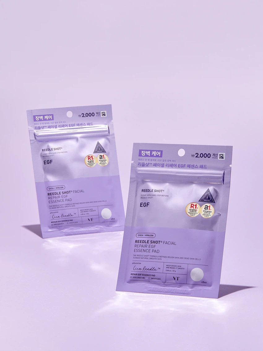 VT 微針核心超導 EGF 表皮生長因子細胞重塑全面修復物理平整精華棉片【8片】
