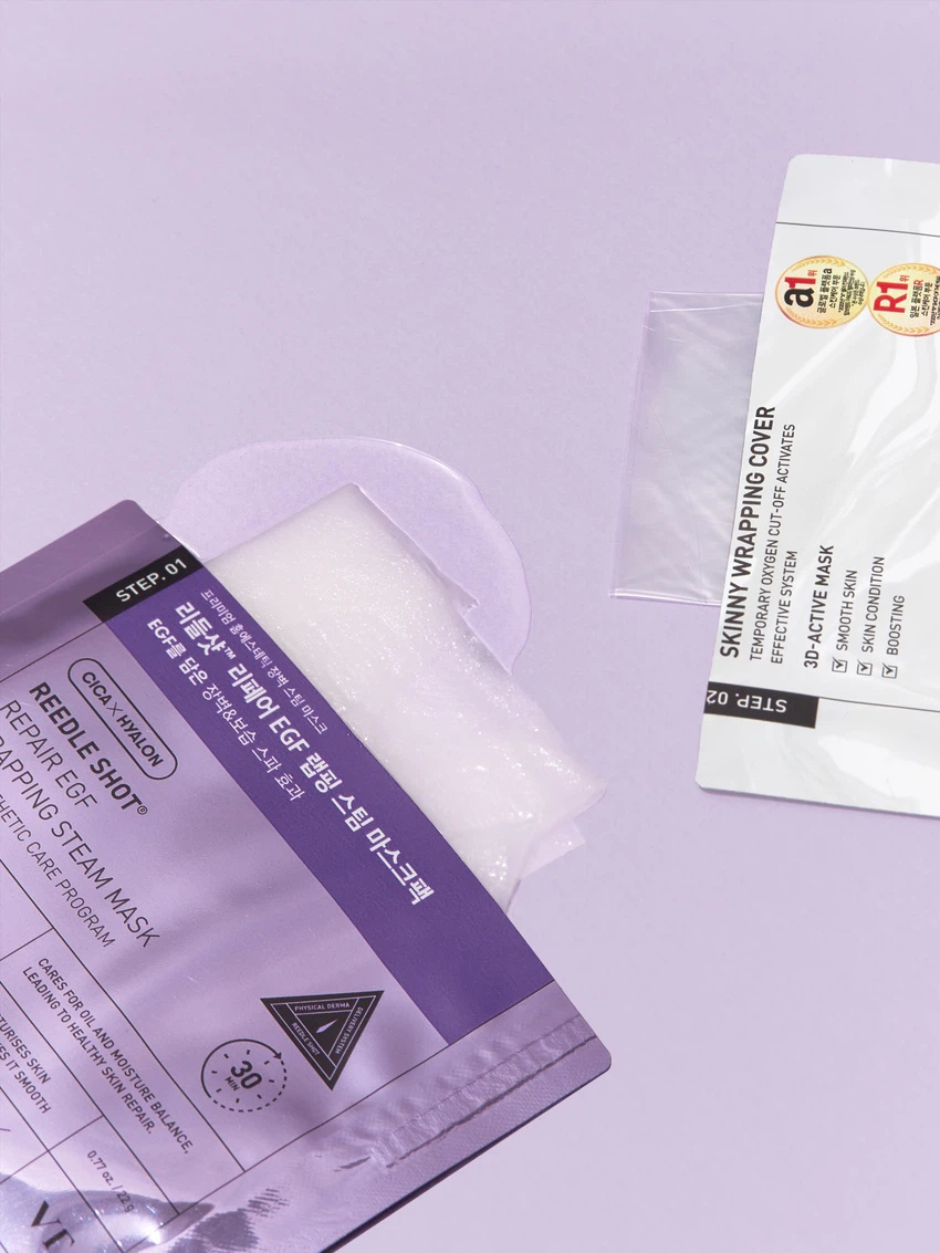 VT 微針核心超導 EGF 表皮生長因子溫感溫室細胞重塑密集全面修復蒸氣包覆面膜【1片】