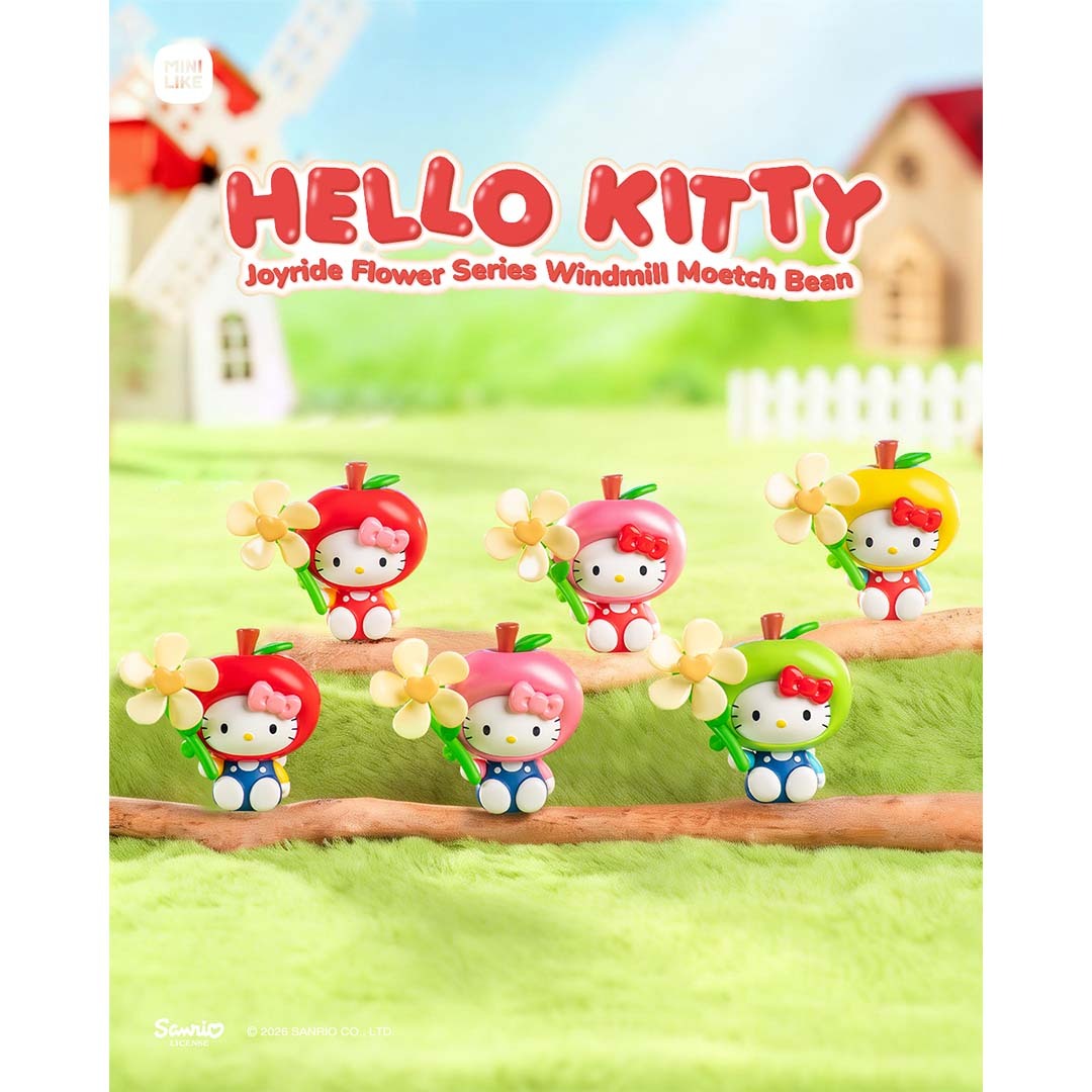 Hello Kitty款兜風花花系列風車萌趣豆
