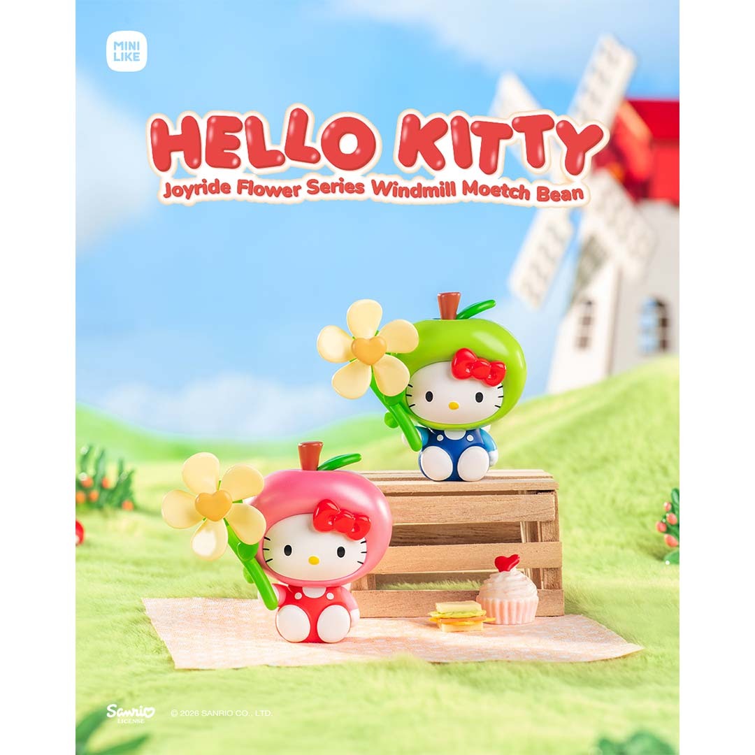 Hello Kitty款兜風花花系列風車萌趣豆
