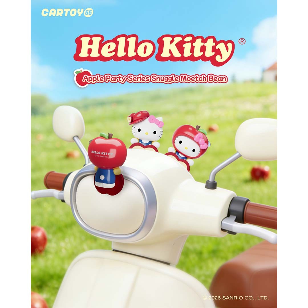 Hello Kitty款蘋果派對系列貼貼萌趣豆