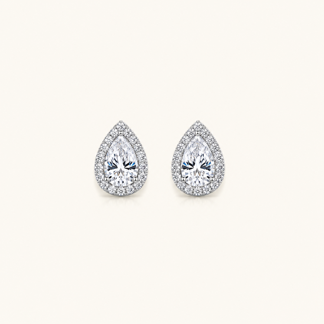 Ezra moissanite earrings