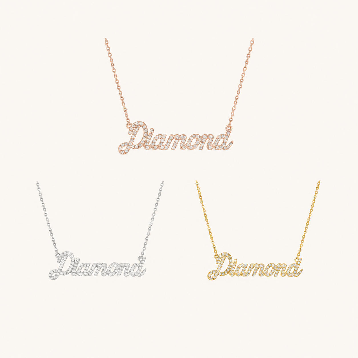 Personalized Moissanite Necklace
