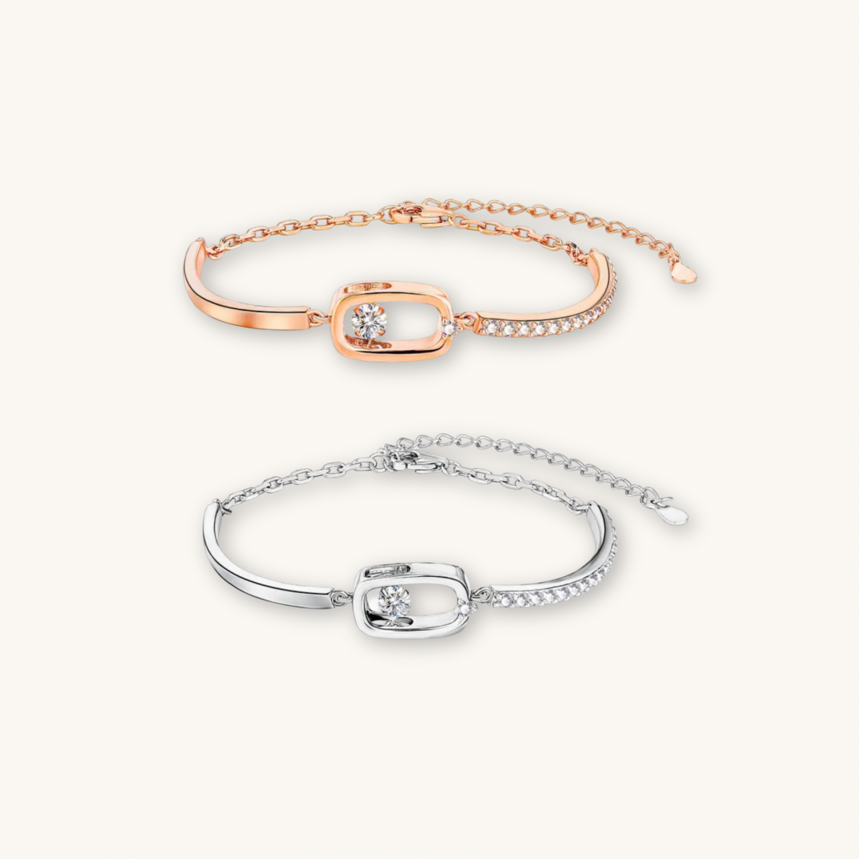Roselie dancing moissanite bracelet