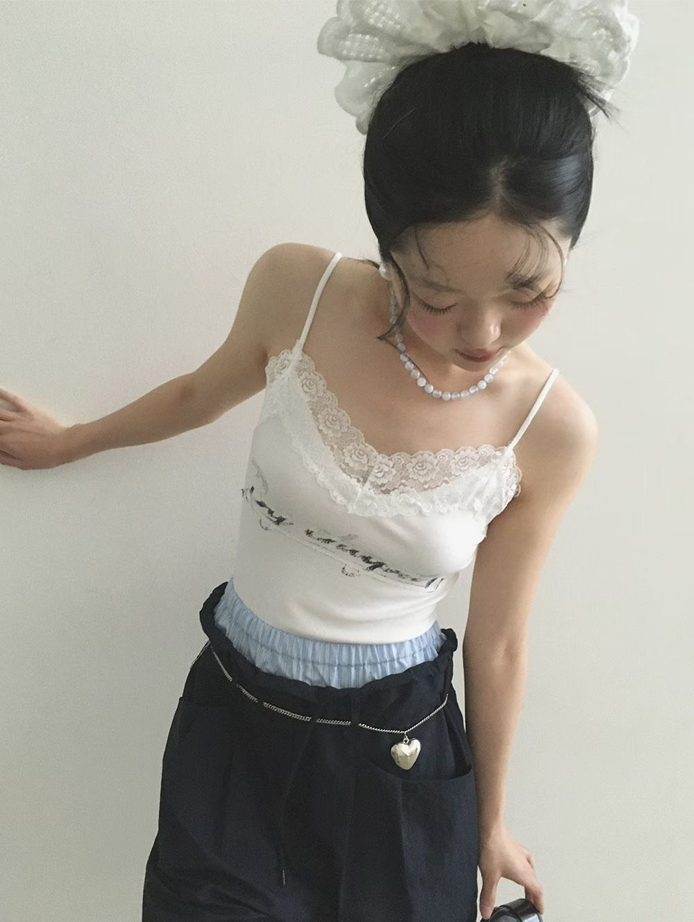 玫瑰蕾吊帶背心