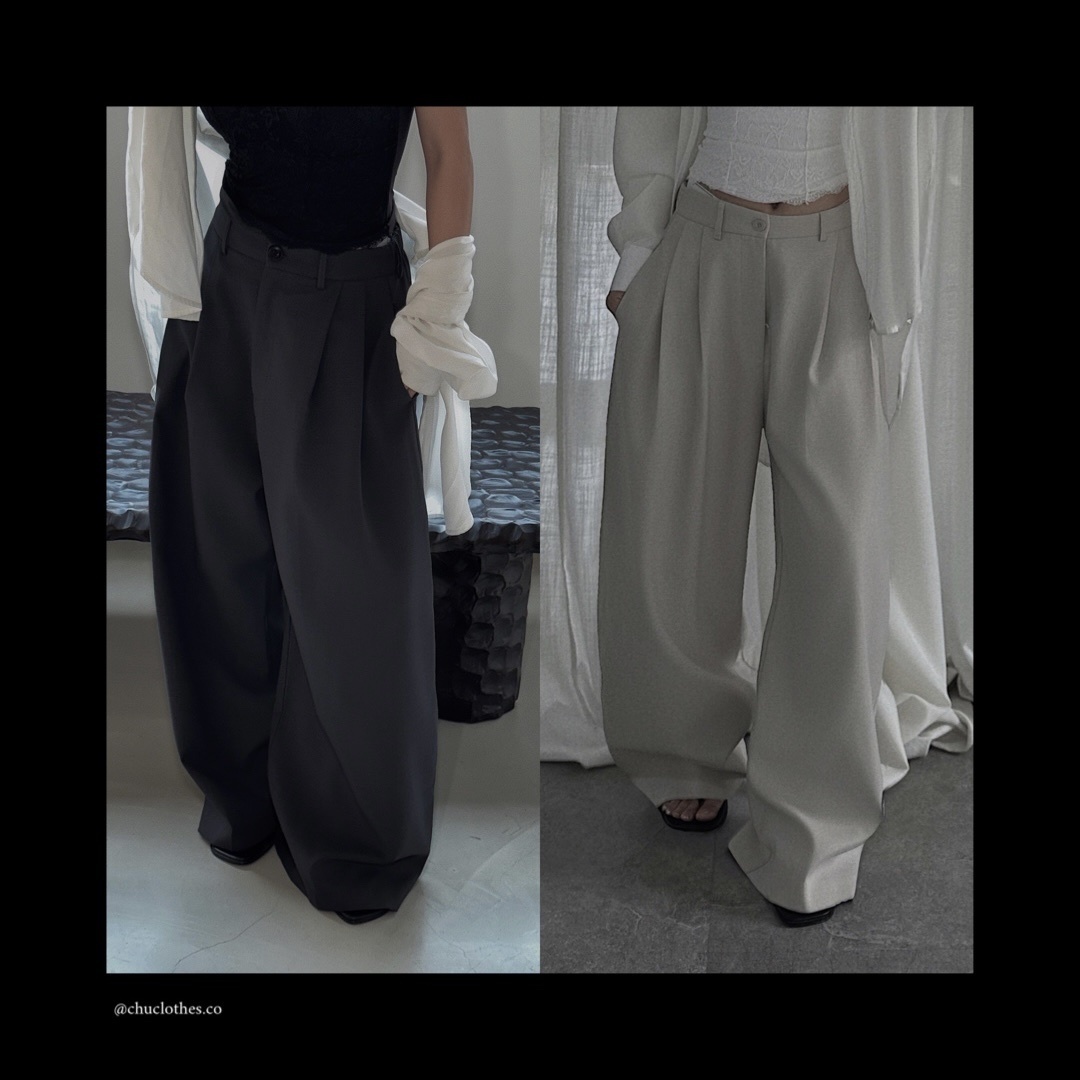 [包色] SELECT｜高訂垂感西裝寬褲 (07.10 Drop)