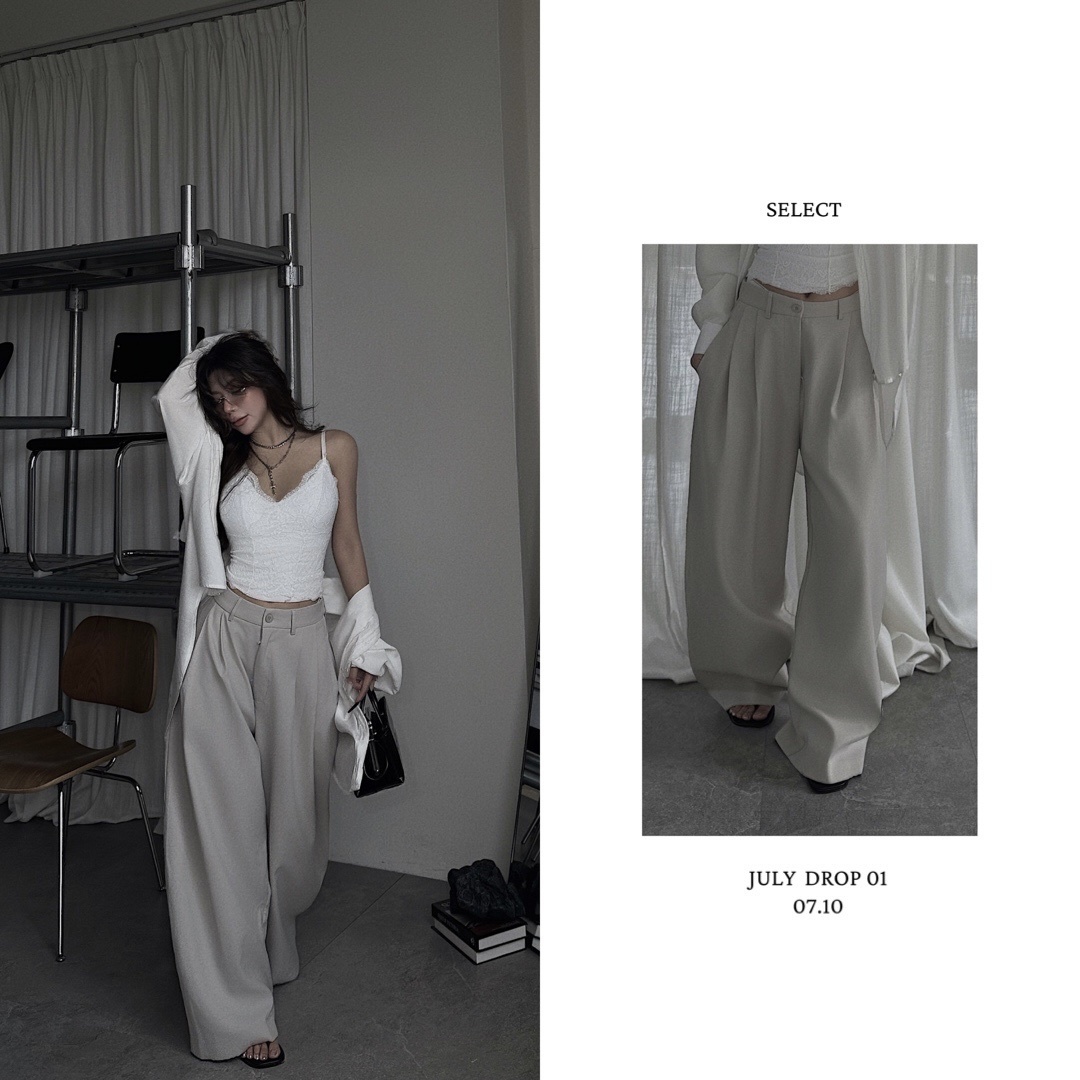 SELECT｜高訂垂感西裝寬褲 (07.10 Drop)