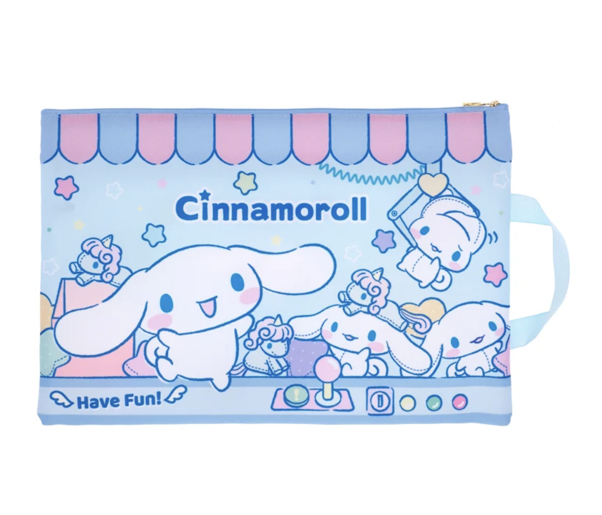 Cinnamoroll F4雙拉鍊布文件袋連手挽 9-7297-25