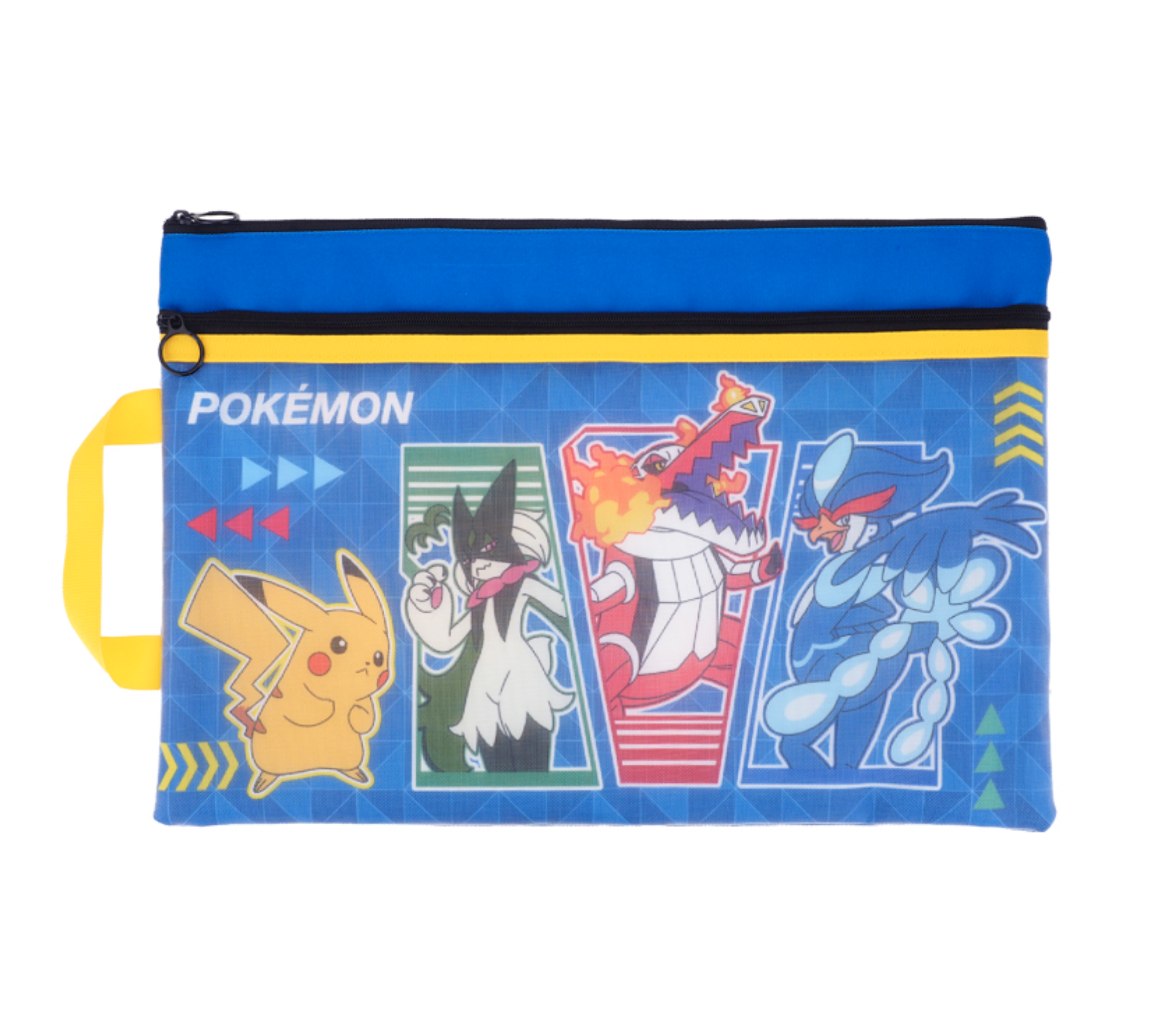 Pokémon F4雙拉鍊布文件袋連手挽 PKM-7297-3